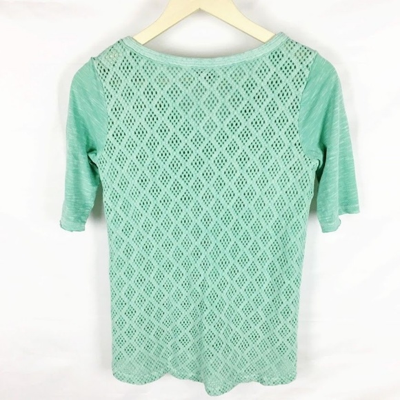 Lucky Brand (C3-08) Women's XS Green Blouse - Picture 6 of 6
